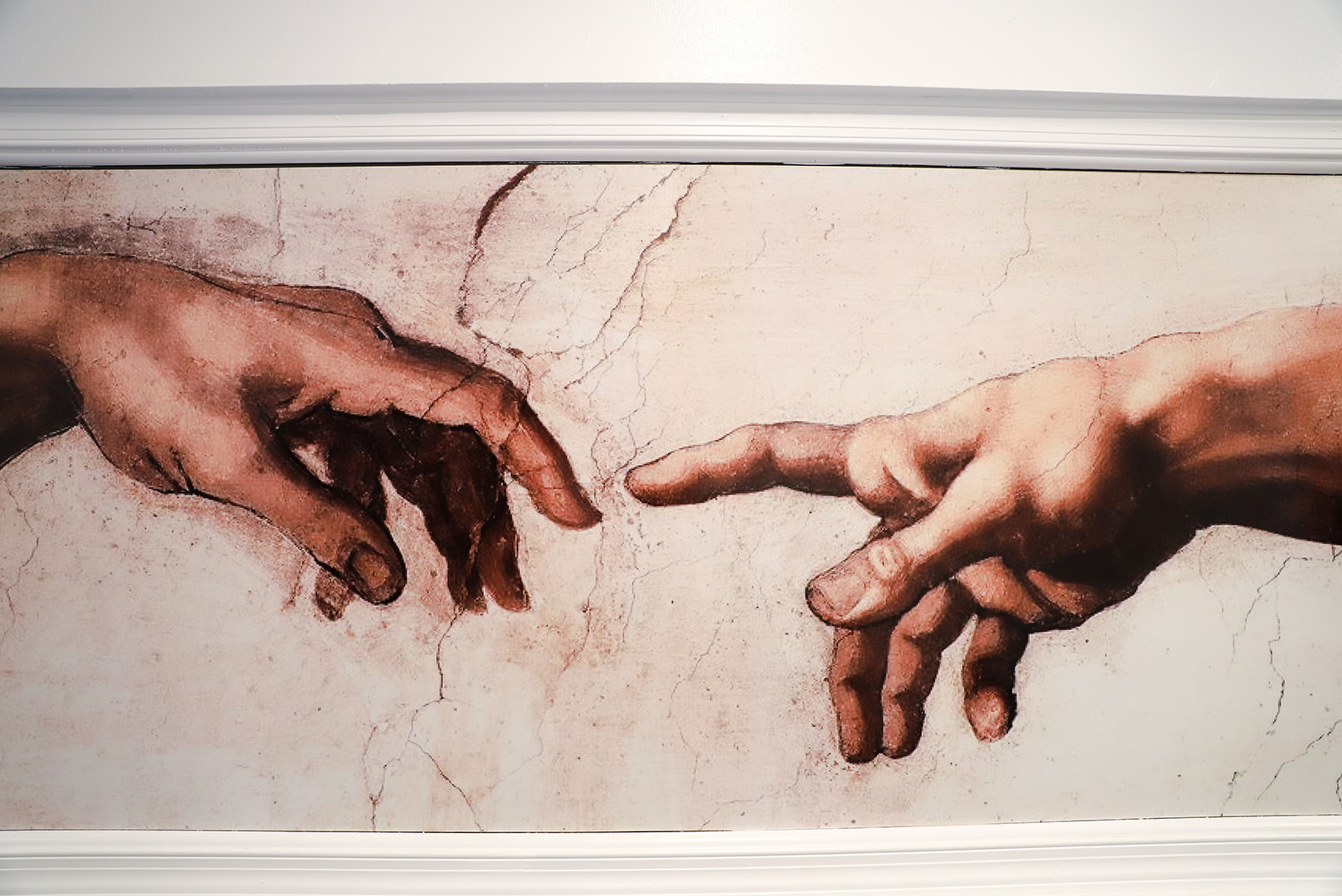 The creation of Adam painting
